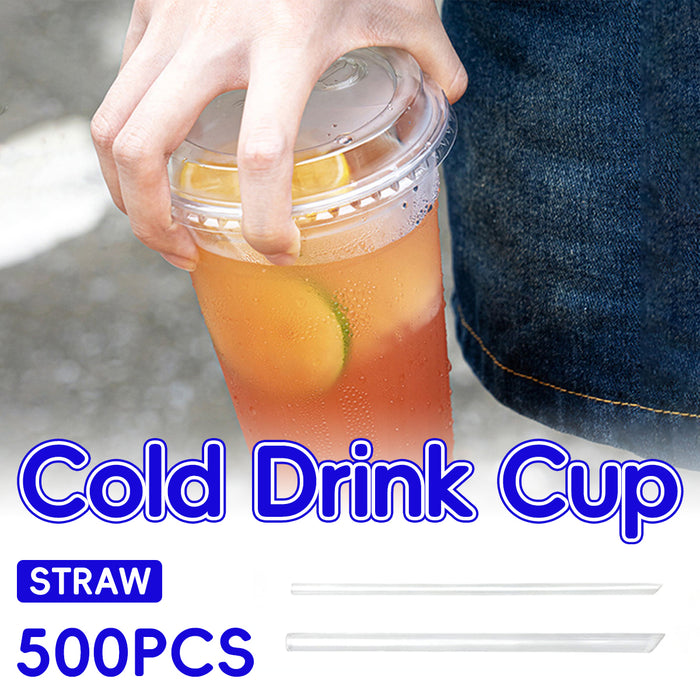Disposable Cold Drink Cups with Lids Straws PET Clear 12oz 16oz 20oz