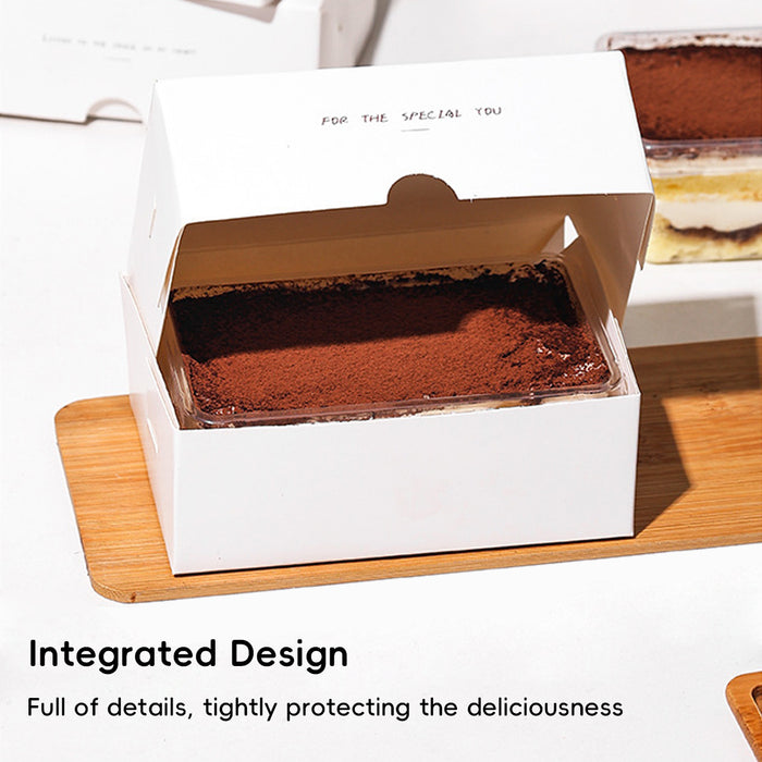 50 Pcs Food-Safe Disposable Baking Pastry Packaging Boxes