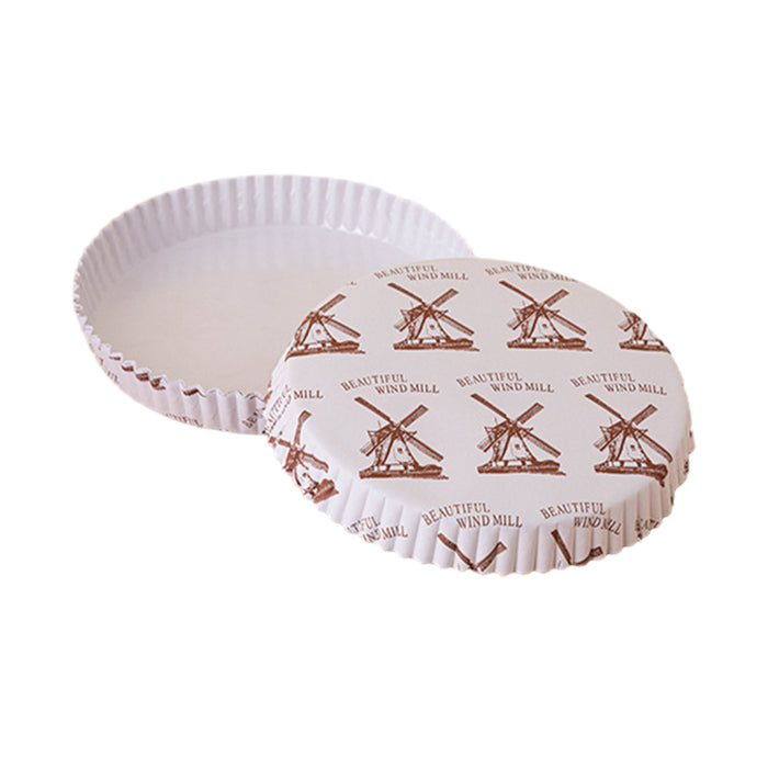 100PCS Non-Stick Oil-Proof Baking Paper Trays High Temperature Resistant