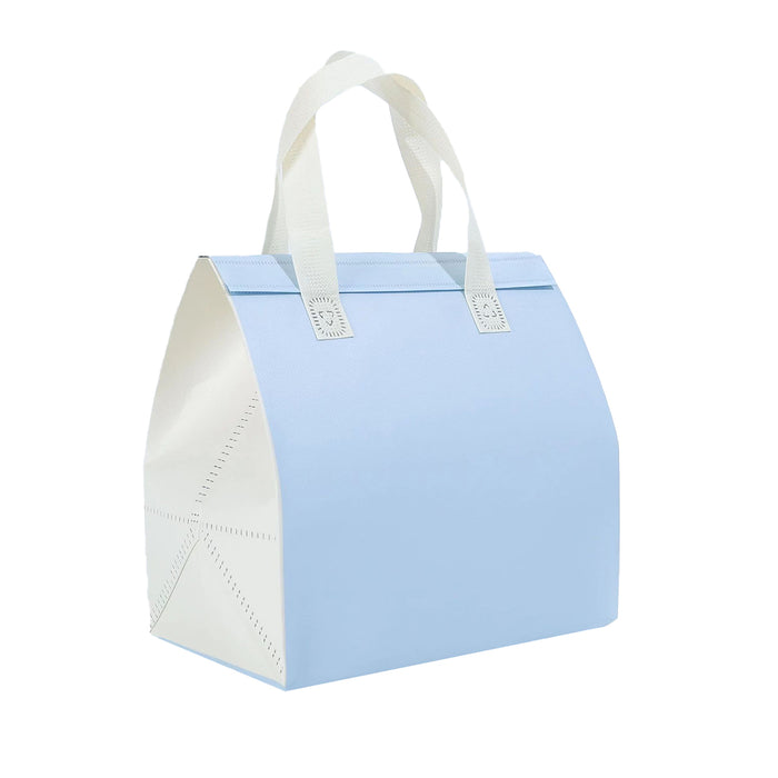 50 Pcs Thermal Insulated Carrier Bags for Milk Tea and Cake in Blue or Green