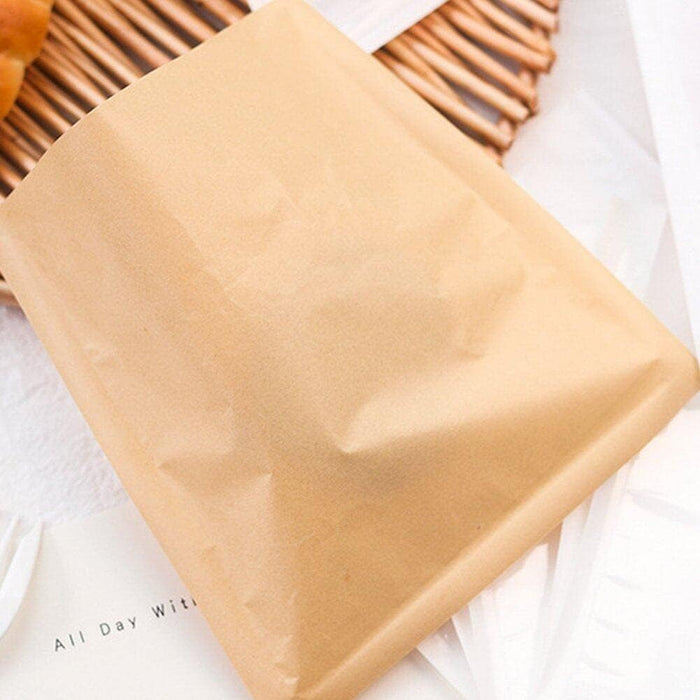 500 PCS Transparent Food Greaseproof Bag Sandwich Donut Bread Packaging Pouch