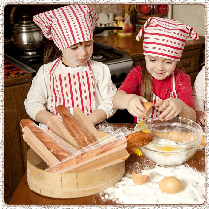 200 PCS Transparent Food Greaseproof Bags French Bread Baguette Packaging Pouch