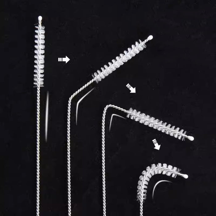 10 Pcs Nylon Straw Cleaning Brush Set 2 Sizes 17.5 cm / 23 cm