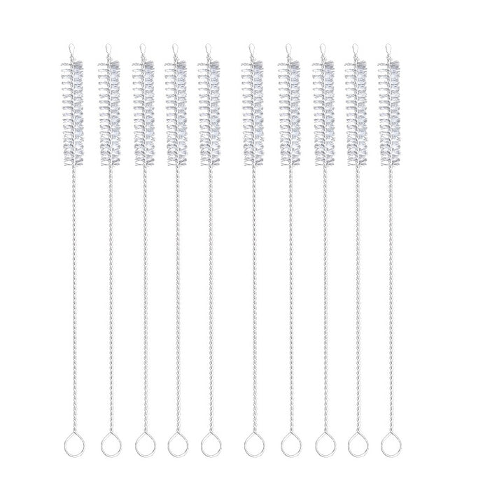 10 Pcs Nylon Straw Cleaning Brush Set 2 Sizes 17.5 cm / 23 cm