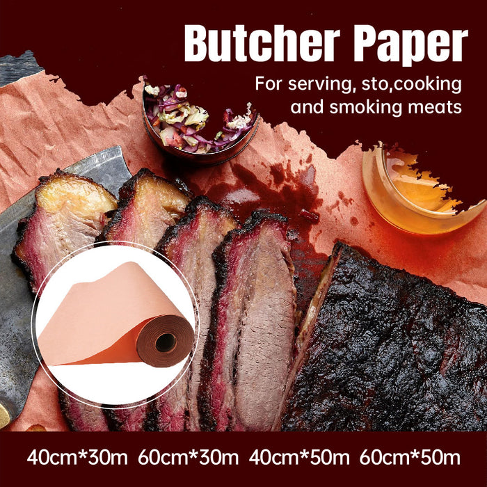 Pink Kraft Butcher Roll Food Grade Oil Absorbent Paper for Outdoor Grilling