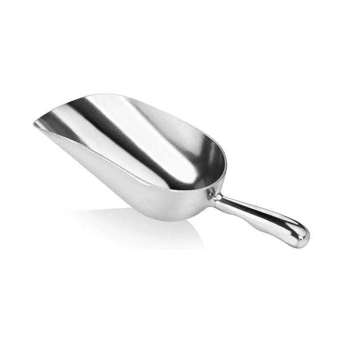 4 Sizes Cast Aluminum Scoop Silver for Ice Flour Rice