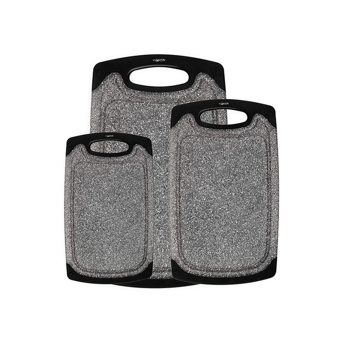 3PCS Marble Pattern Cutting Board Set Non-Slip BPA-Free