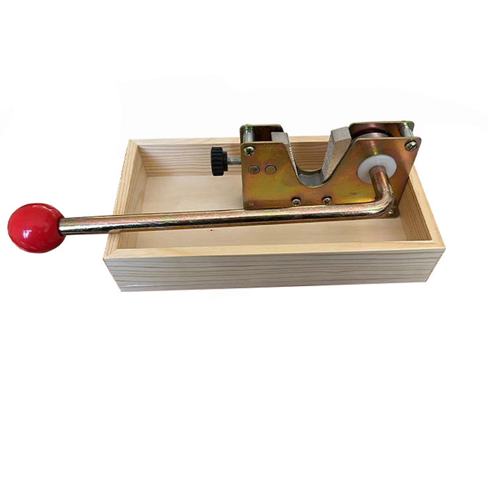 Heavy-Duty Nutcracker Tool Metal Wooden Base Adjustable Jaw 25 x 15 x 4.5 cm
