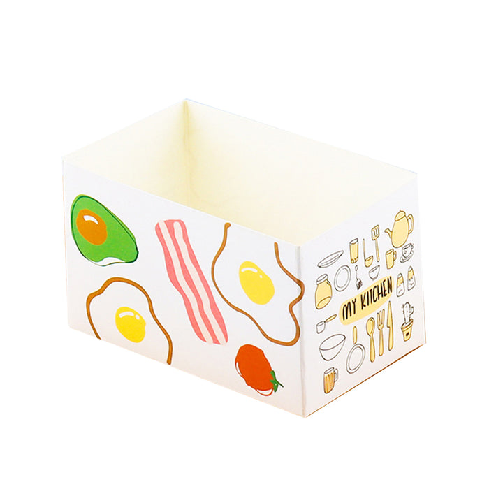 100PCS Sandwich Packaging Boxes – Food-Grade Paper Takeaway Containers