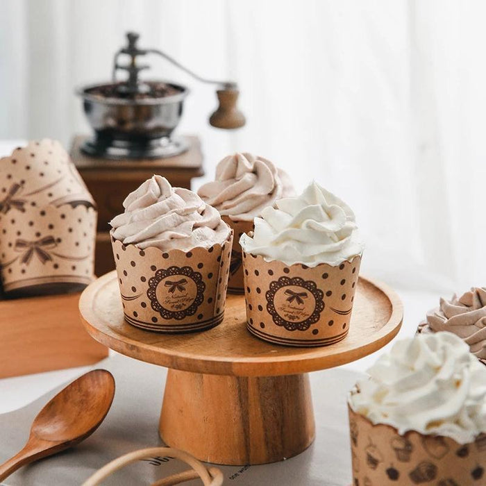 1000 Pcs Kraft Paper Cupcake Muffin Liners
