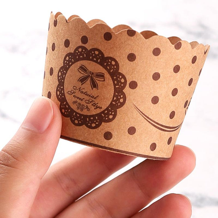 1000 Pcs Kraft Paper Cupcake Muffin Liners
