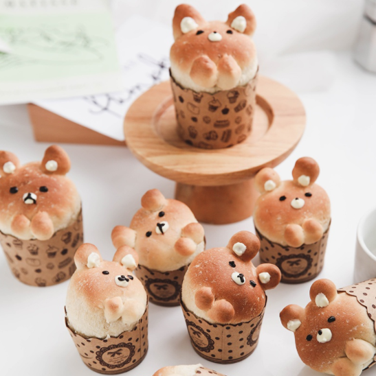 1000 Pcs Kraft Paper Cupcake Muffin Liners