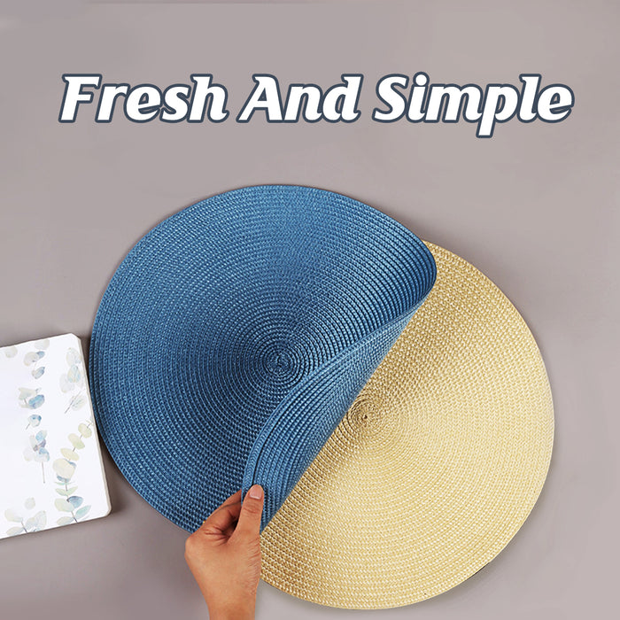 Round Table Bowl Mats, Heat Insulation Set for Restaurant