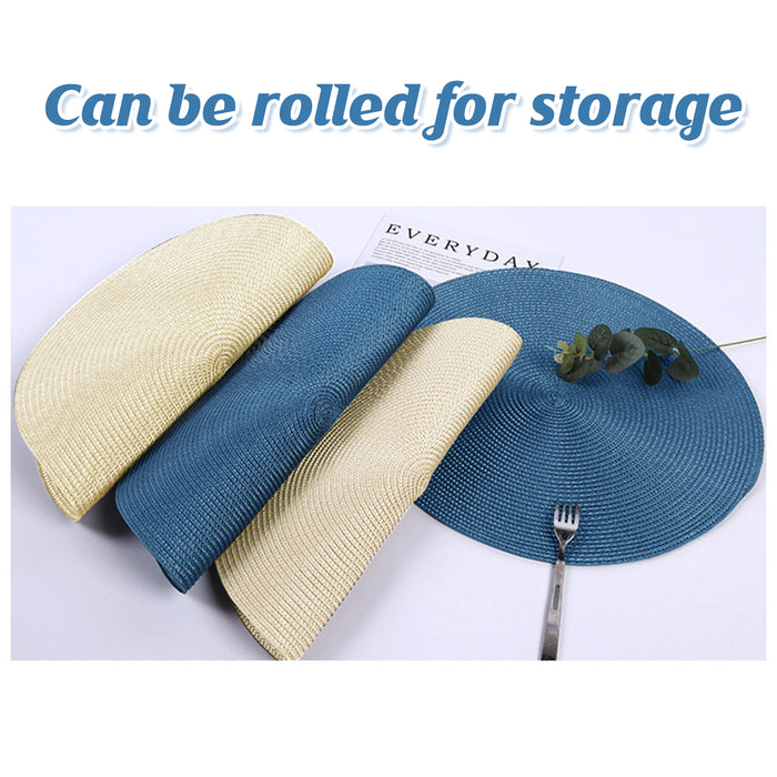 Round Table Bowl Mats, Heat Insulation Set for Restaurant