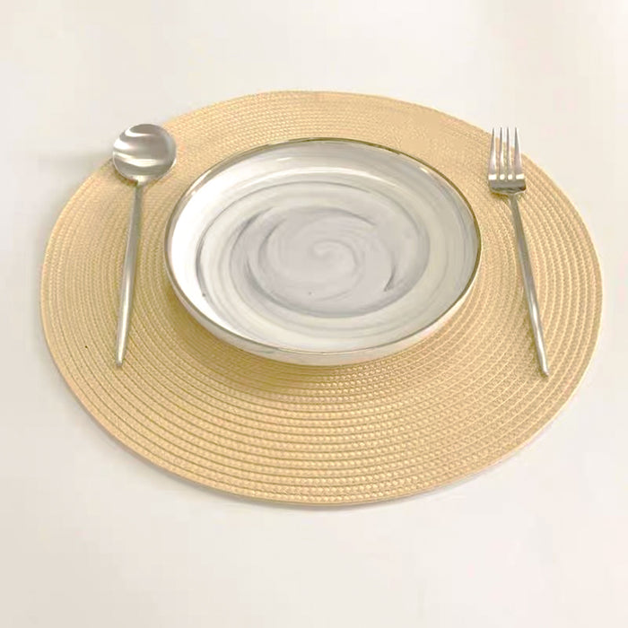 Round Table Bowl Mats, Heat Insulation Set for Restaurant