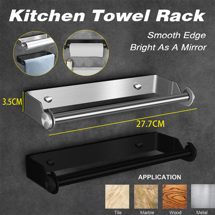 Stainless Steel Paper Towel Holder Wall Mounted Rack