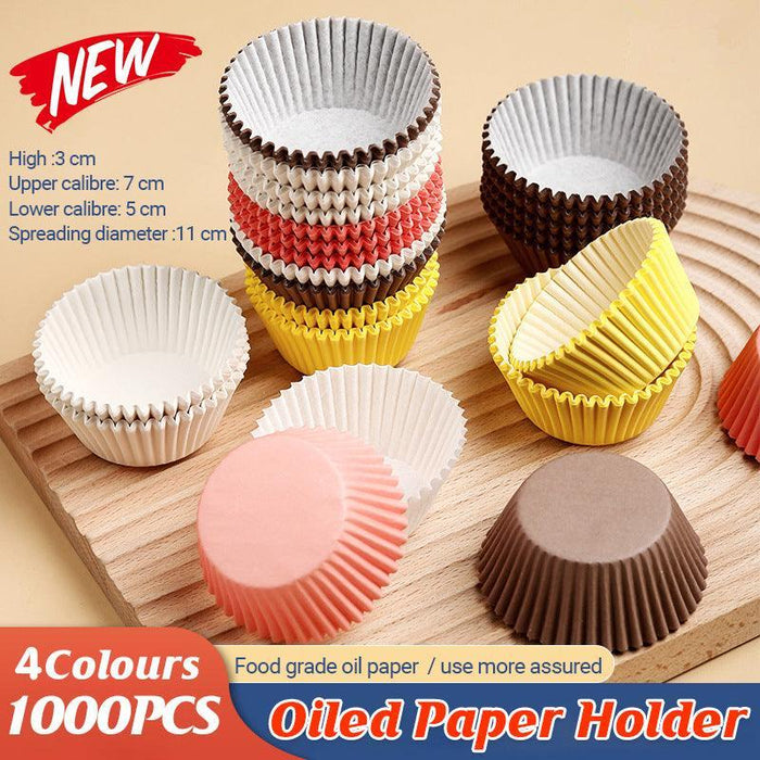 1000PCS Muffin Cases Liners Coloured Cake Boards Baking Patty Pan Cupcake Case