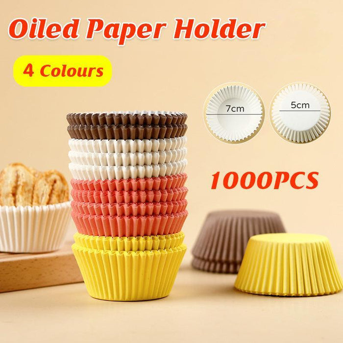 1000PCS Muffin Cases Liners Coloured Cake Boards Baking Patty Pan Cupcake Case