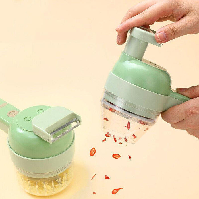 4-in-1 Handheld Electric Food Chopper USB Rechargeable 1500 mAh ABS PP PC