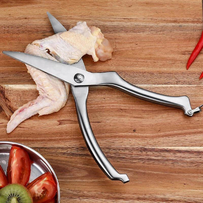 Stainless Steel Kitchen Scissors Heavy-Duty Poultry Shears with Safety Lock