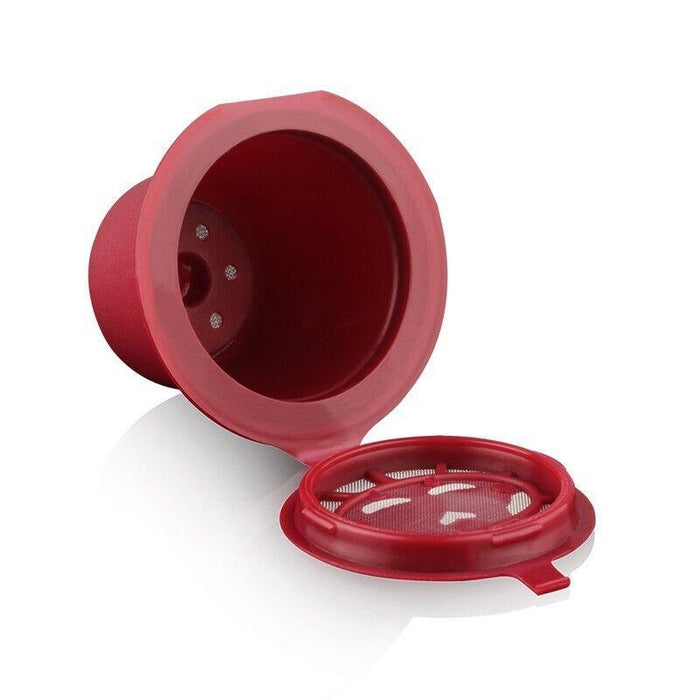 6 Pcs Reusable Coffee Capsule Pods for Nespresso Machine with Spoon and Brush