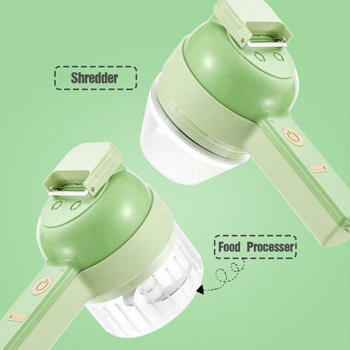 4-in-1 Handheld Electric Food Chopper USB Rechargeable 1500 mAh ABS PP PC