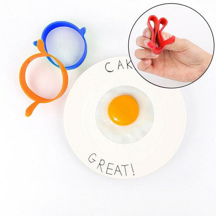 PCS Silicone Egg Poacher Moulds Round Ring (Random Colours)