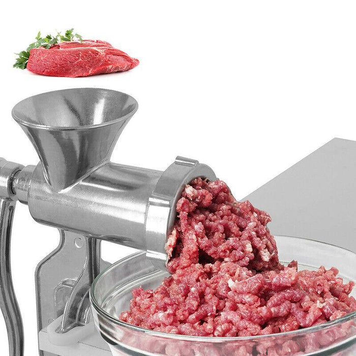 Stainless Steel Manual Meat Grinder Mincer with Handle
