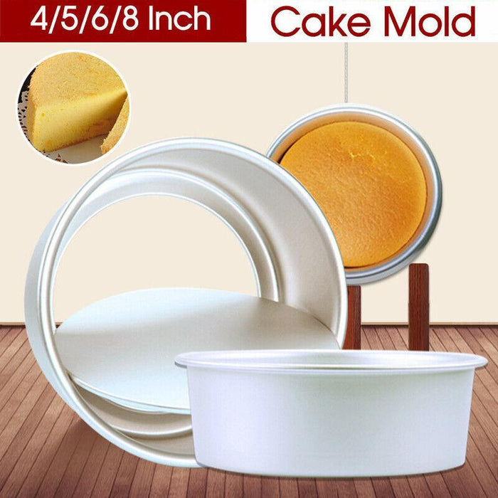 Removable Bottom Cake Mold Aluminium Alloy 4/5/6/8 Inches