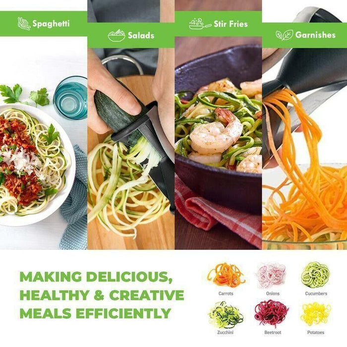 Multifunctional Kitchen Shredder Stainless Steel Vegetable Spiral Cutter