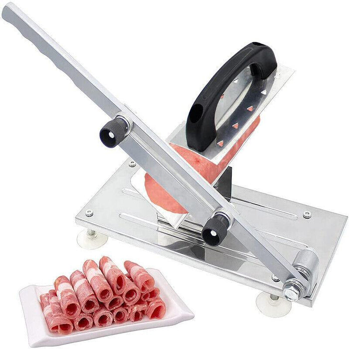 Manual Mutton and Beef Slicer, Stainless Steel with Alloy Steel Blade, Adjustable Thickness