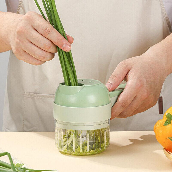 4-in-1 Handheld Electric Food Chopper USB Rechargeable 1500 mAh ABS PP PC