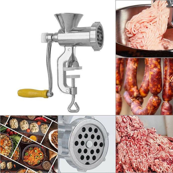 Stainless Steel Manual Meat Grinder Mincer with Handle