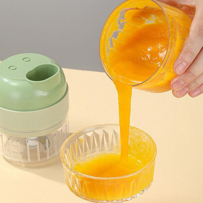 4-in-1 Handheld Electric Food Chopper USB Rechargeable 1500 mAh ABS PP PC