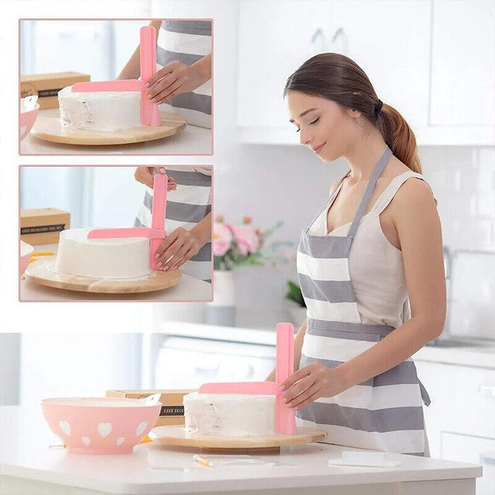 Adjustable Fondant Cake Scraper Smoother Food-Grade Plastic 23.5 x 20.5 cm