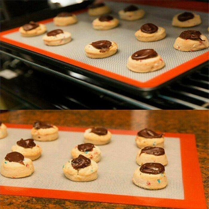 Non-Stick Silicone Baking Mat, Reusable Cookie Pad, Rolling Dough Mat
