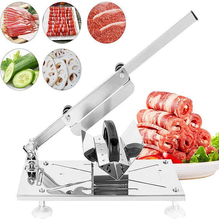 Manual Mutton and Beef Slicer, Stainless Steel with Alloy Steel Blade, Adjustable Thickness