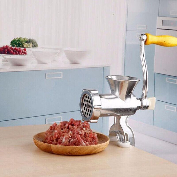 Stainless Steel Manual Meat Grinder Mincer with Handle