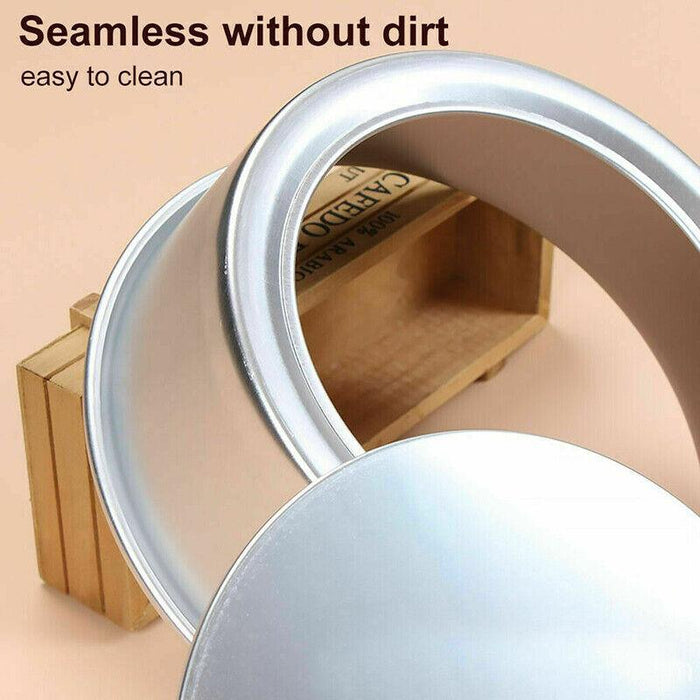 Removable Bottom Cake Mold Aluminium Alloy 4/5/6/8 Inches