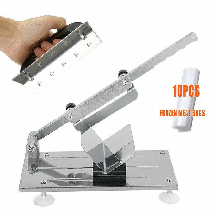 Manual Mutton and Beef Slicer, Stainless Steel with Alloy Steel Blade, Adjustable Thickness