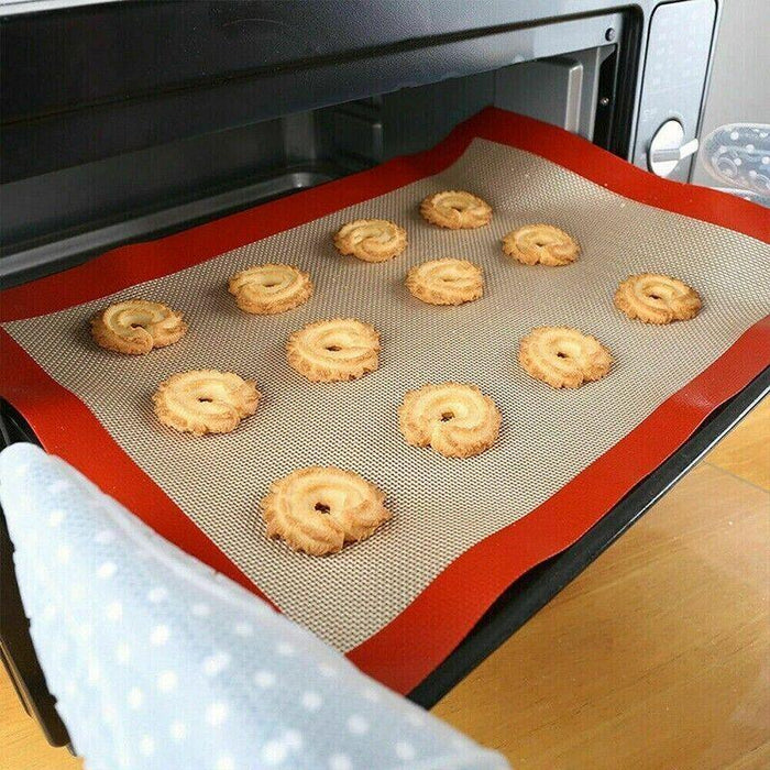 Non-Stick Silicone Baking Mat, Reusable Cookie Pad, Rolling Dough Mat