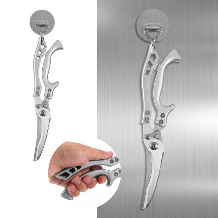 Stainless Steel Kitchen Scissors Multipurpose Ergonomic Design with Cover