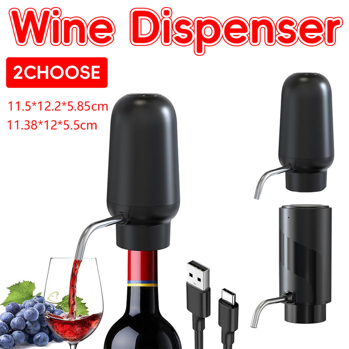 1 Air Pressure Wine Dispenser Automatic Pourer USB Charged