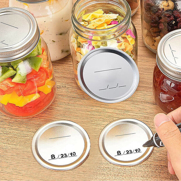 Regular Mouth Mason Jar Canning Lids 12PCS BPA-Free Airtight Covers