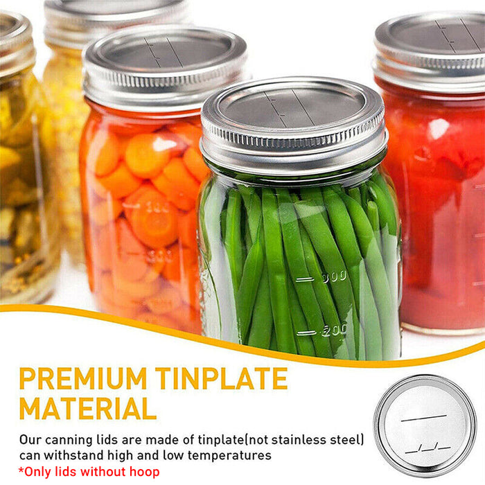 Regular Mouth Mason Jar Canning Lids 12PCS BPA-Free Airtight Covers