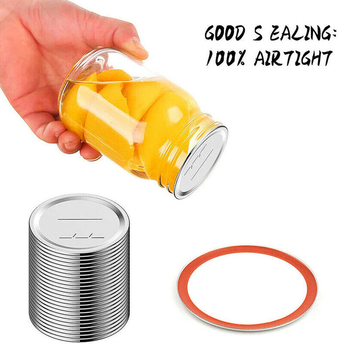 Regular Mouth Mason Jar Canning Lids 12PCS BPA-Free Airtight Covers