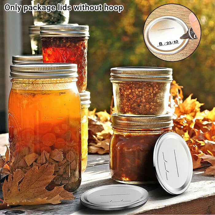 Regular Mouth Mason Jar Canning Lids 12PCS BPA-Free Airtight Covers
