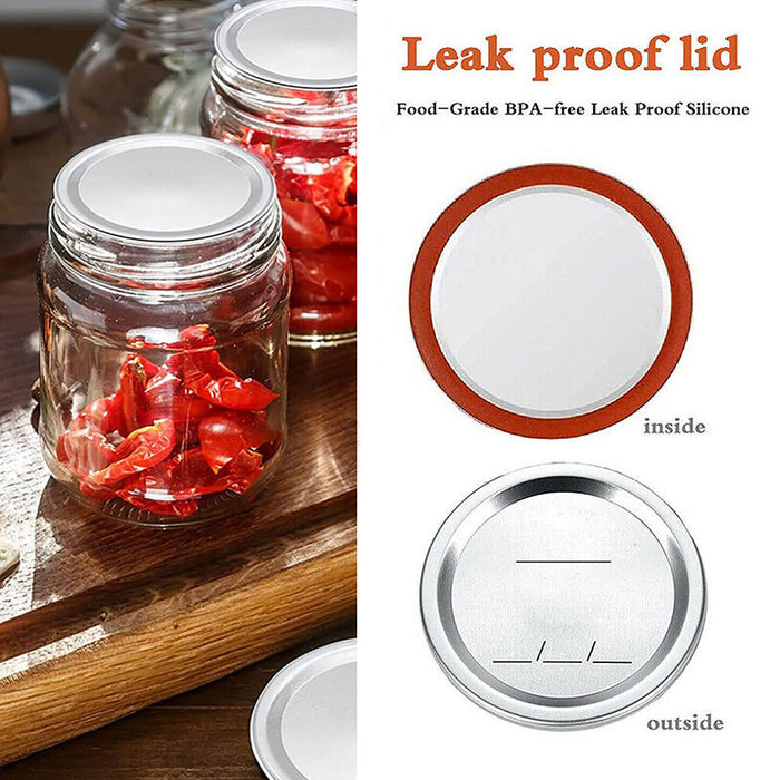 Regular Mouth Mason Jar Canning Lids 12PCS BPA-Free Airtight Covers