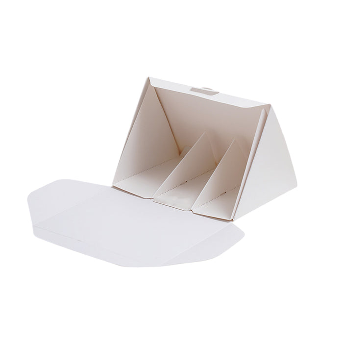 20 Pcs Triangle Cake Boxes for Sandwich and Small Food Packaging in 2 Colors 2 Sizes