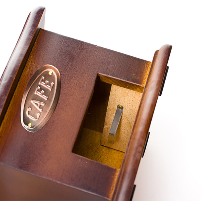 Wooden Manual Coffee Grinder Retro Cast Iron Coffee Mill